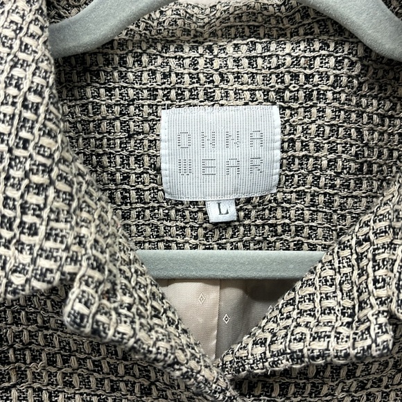 Tweed crop blazer size Large - Picture 3 of 7